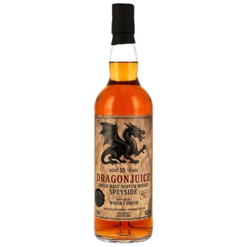 Dragonjuice 10 Jahre Speyside Batch #2 - Single Malt Whisky mit 50,2% - Whisky Druid