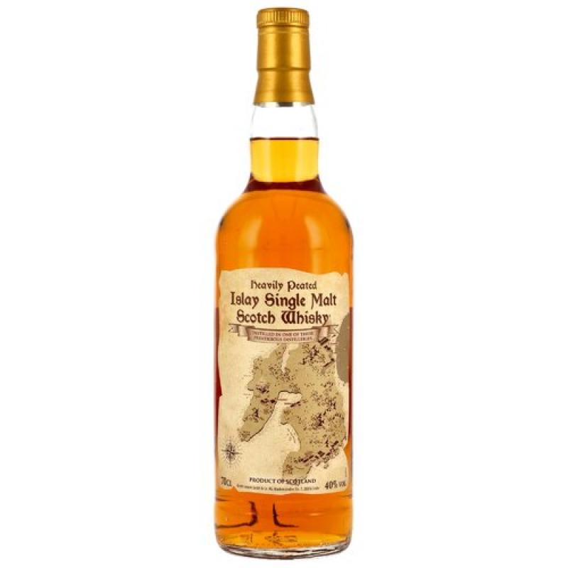 Map of Islay Heavily Peated Islay mit 40,0% Single Malt Scotch Whisky