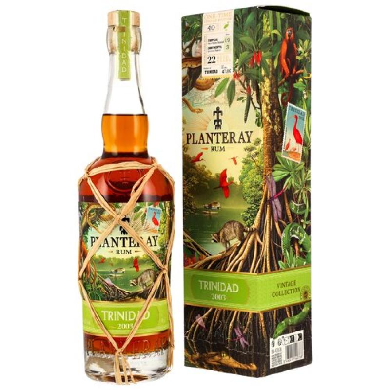 Planteray (Plantation) Trinidad 2003/2025 One-Time Limited Edition 22 Jahre Bourbon Casks mit 47,8% - Rum aus Trinidad