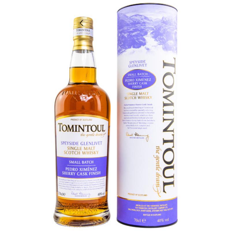 Tomintoul PX Sherry Cask Finish mit 40,0% - single Malt scotch Whisky